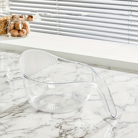 Rice Rinser Strainer Wash Rice Strainer With Handle For Washing Rice Fruits