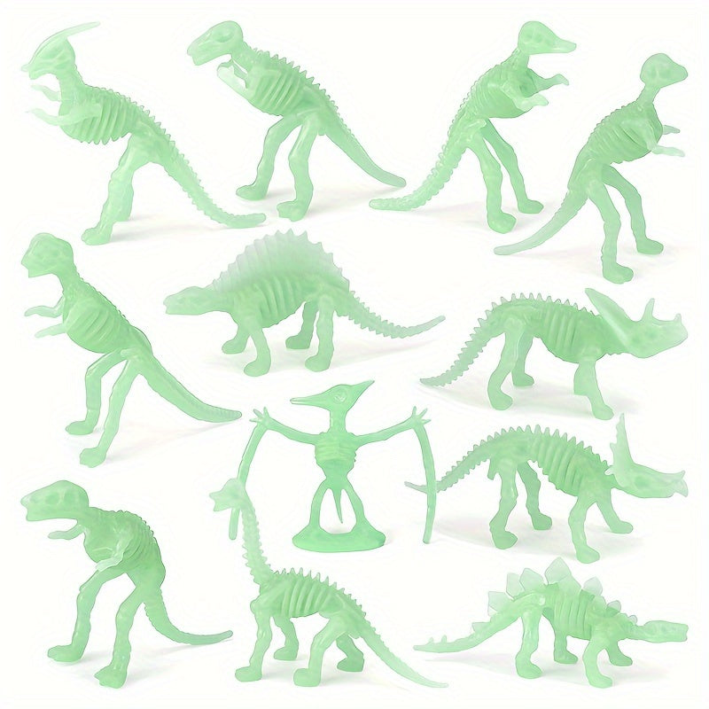 Dinosaur Skeleton Toys Set - T-Rex, Brachiosaurus, Triceratops