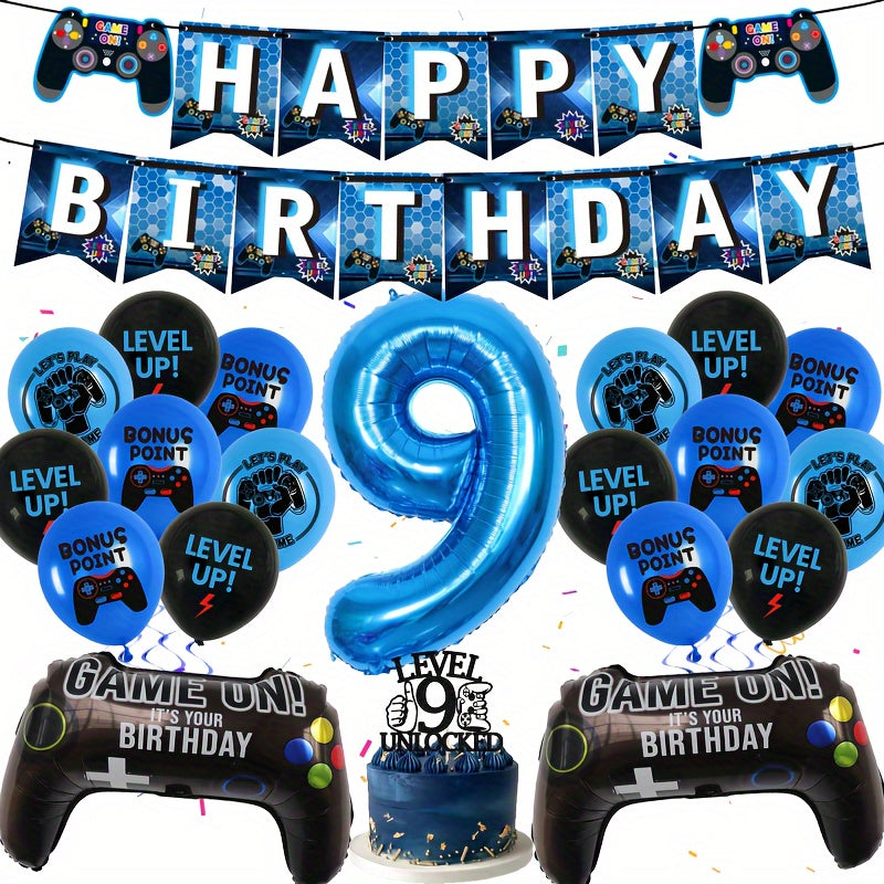 Video Game Birthday Decorations Gaming Theme Party Balloons For Gamer Fans