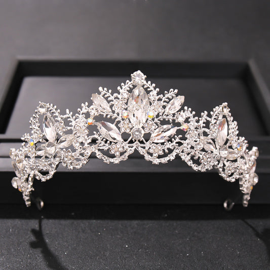 Colorful Rhinestone Crown Headband Tiara Wedding Hair