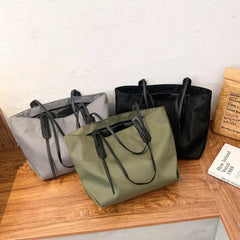 Modern All-match Solid Women Shoulder Bag Portable Lady Handbag Eco-friendly