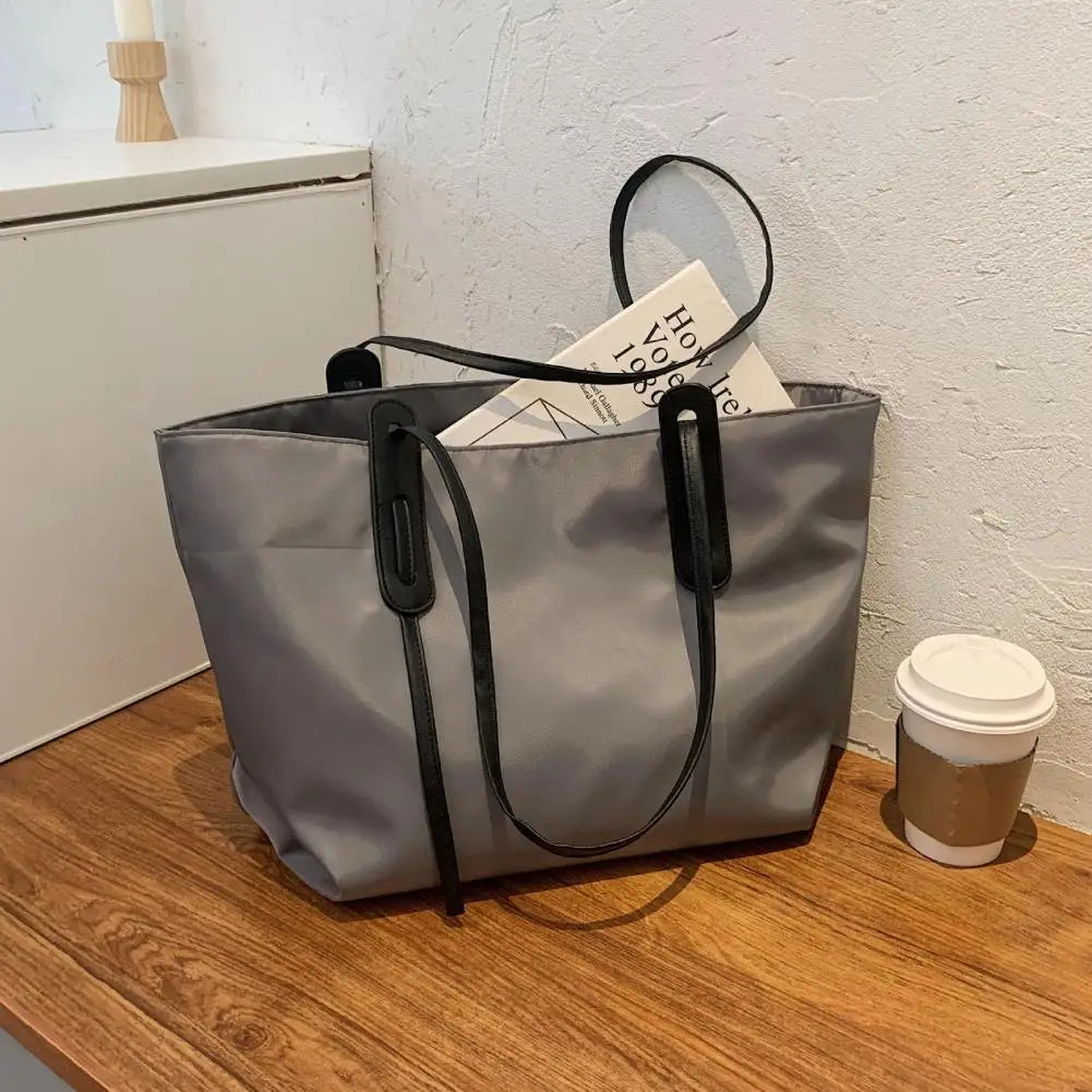 Modern All-match Solid Women Shoulder Bag Portable Lady Handbag Eco-friendly