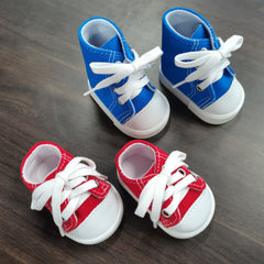 2pcs Handcrafted Canvas Doll Shoes for American Dolls