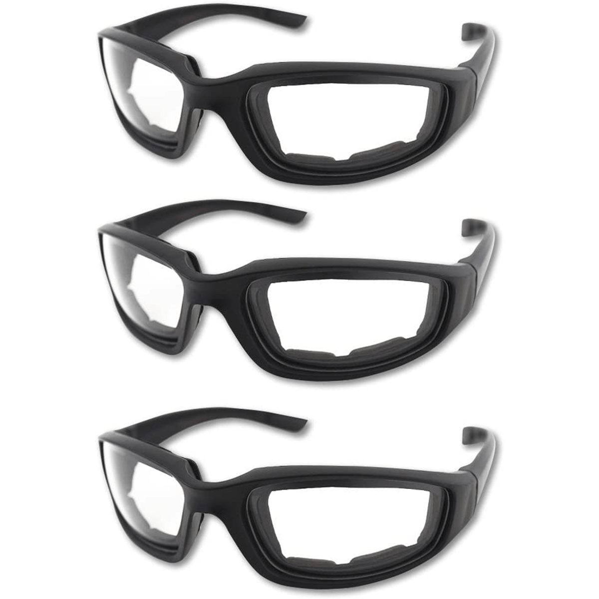 Motorcycle Riding Glasses Padded Goggles UV Protection Dustproof Windproof