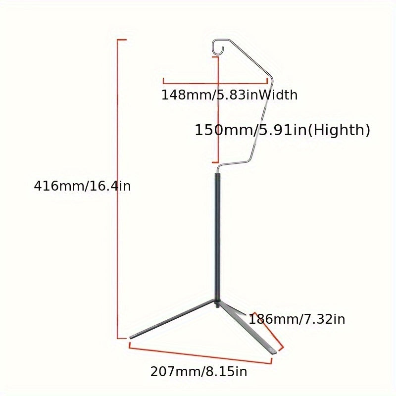 Portable Aluminum Camping Light Stand Tripod