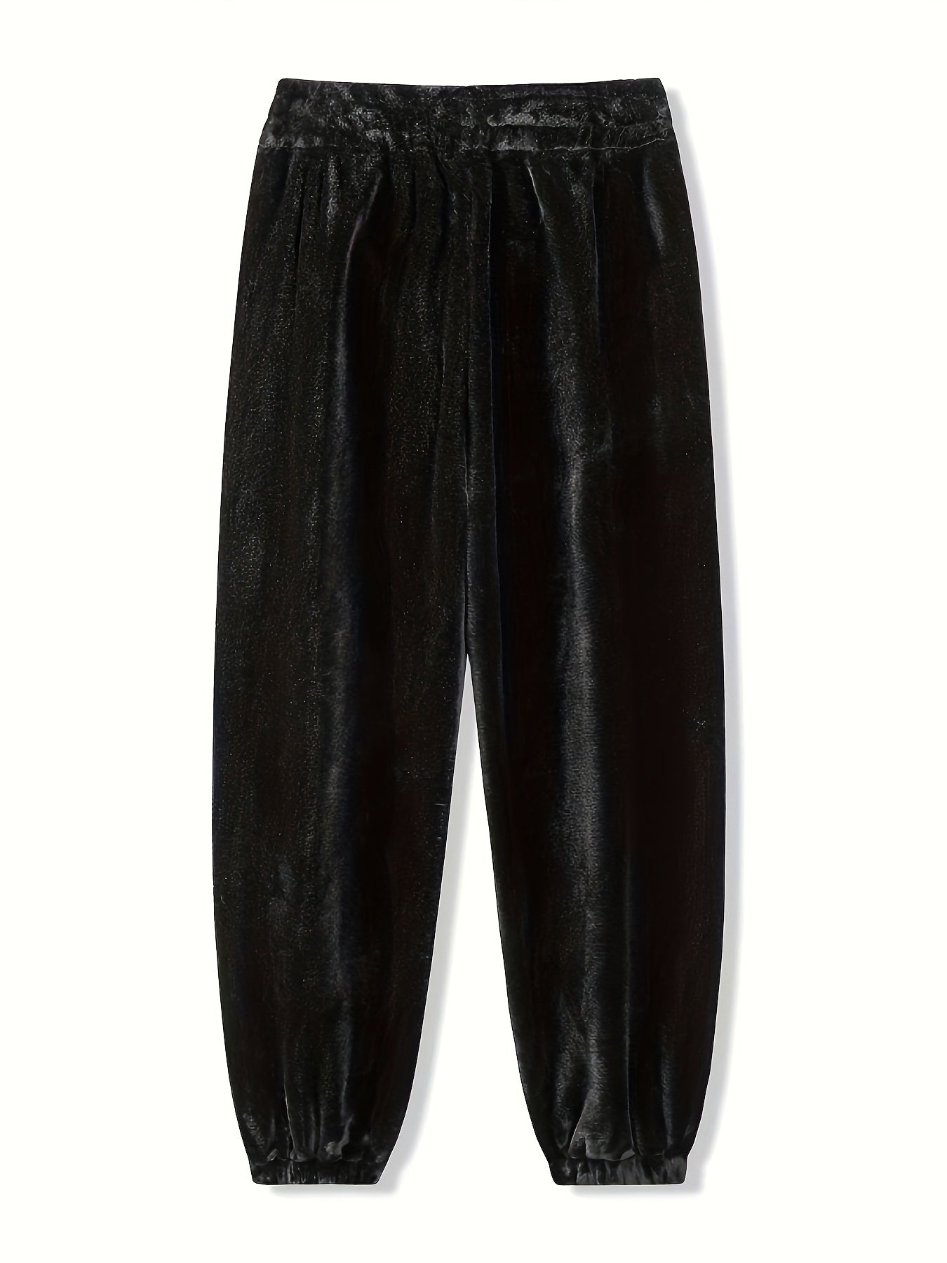 Men's Plush Thermal Sweatpants Pocket Jogger Pants