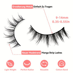 10 Pairs Cat Eyes Fluffy Mink False Eyelashes
