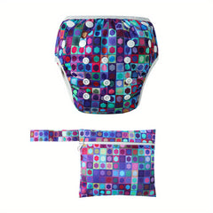 Cute Baby Swim Set: 1pc Swim Diaper & 1pc Diaper Bag