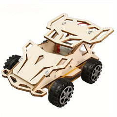 DIY 4WD Racing Car Kit with Plywood Frame