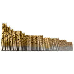 99pcs Titanium Coated Drill Bits Kit High Speed Steel Drill Bits Kit With Case