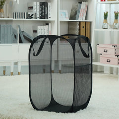 Portable Toy Storage Basket Breathable Mesh Clothes Storage Bag