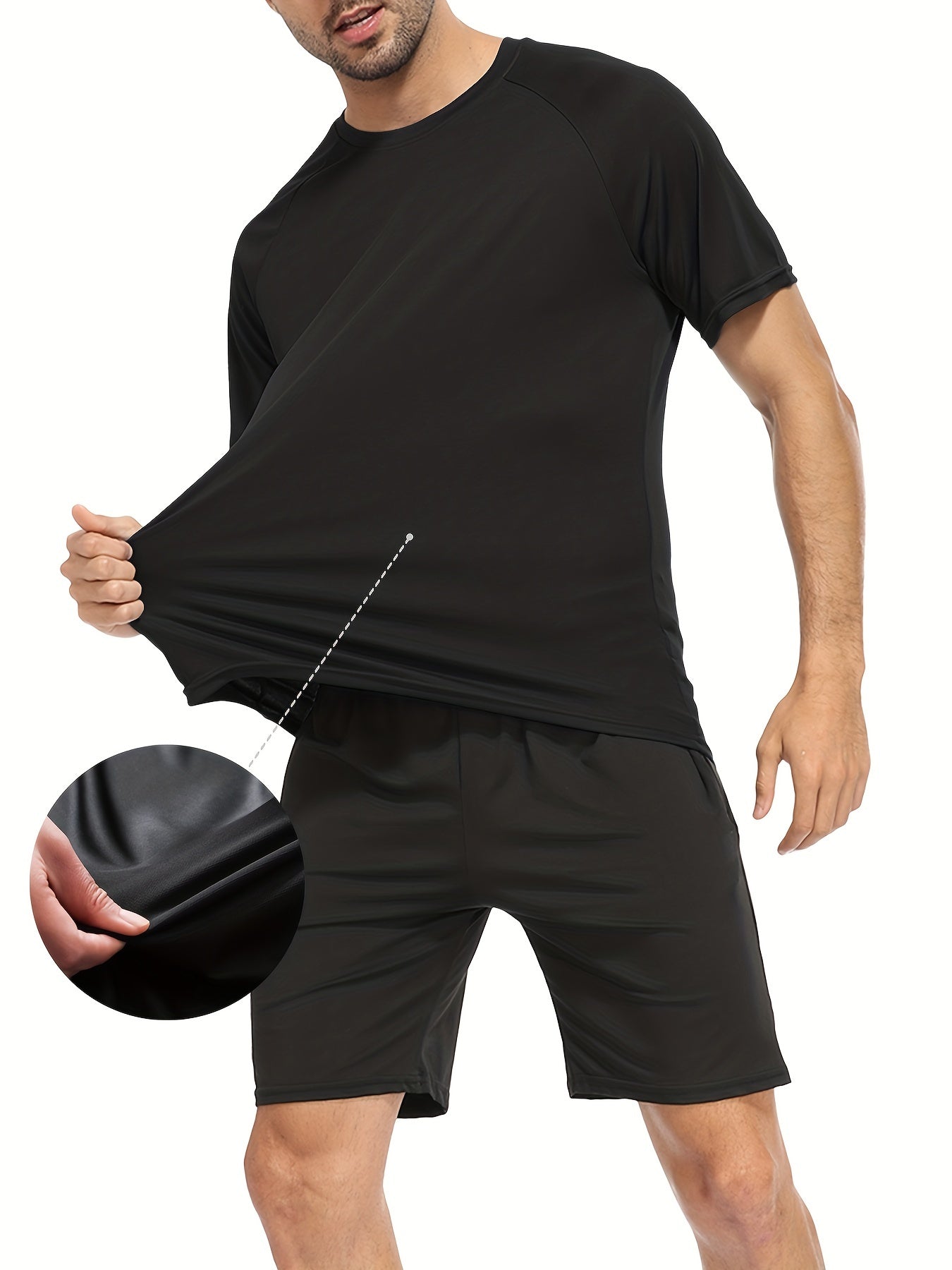 HOPLYNN Men's Short Sleeve Crew Neck T Shirts 5-Pack