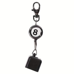 Portable Retractable Billiards Snooker Pool Cue Chalk Holder Clips Keys Chain