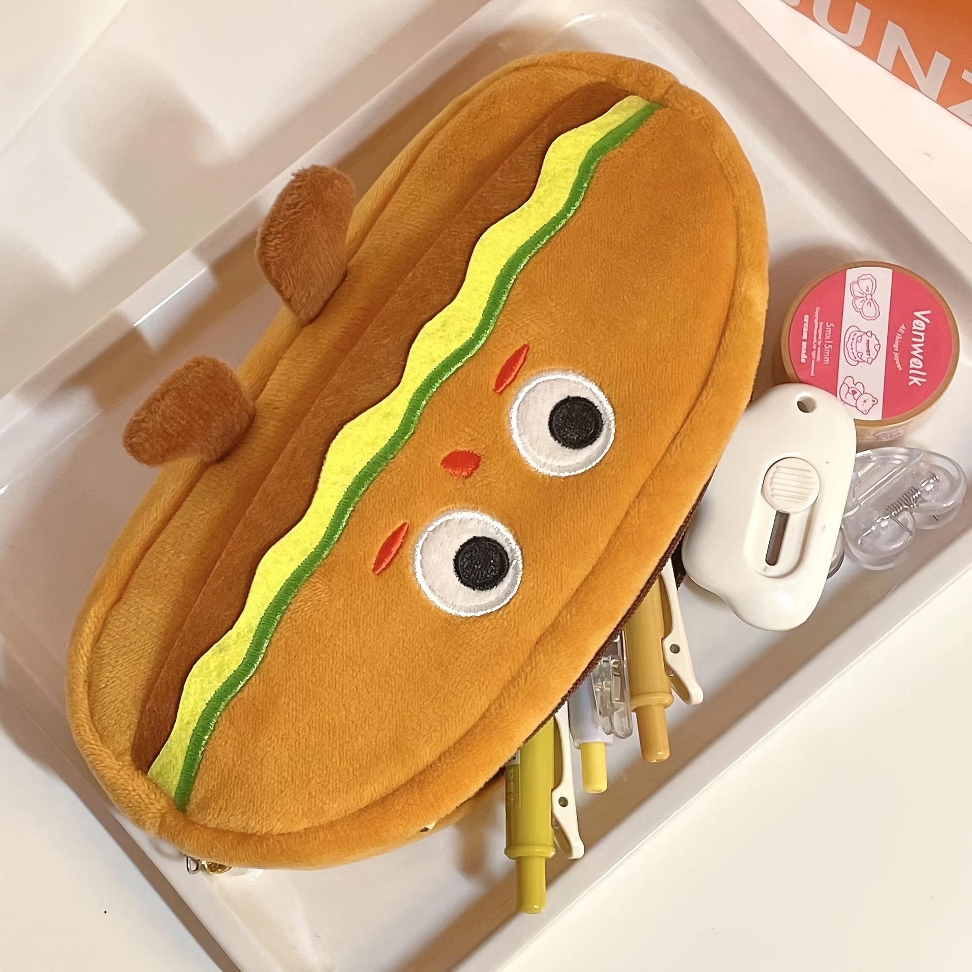 Hamburger Pencil Case for Students