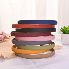 9pcs Matte Solid Headband Nonslip Head Hoop Sweet Headdress Hair Accessories