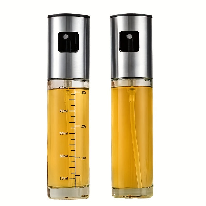 1pc Stainless Steel Glass Fuel Sprayers Spray Bottle Barbecue Fuel Spray