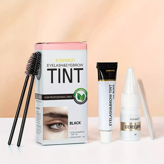 Waterproof Self Dyed Eyebrow Cream Set with Brushes Fast Drying