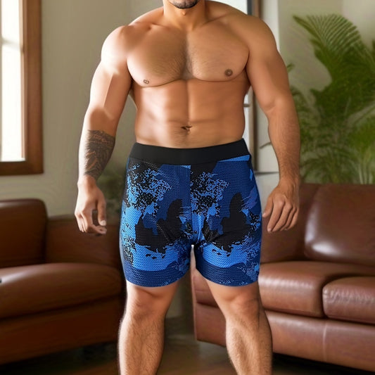 Men's Stretch Swimming Trunks for Beach Vacation