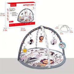 Cartoon Baby Gym Play Mat with Music, Cognitive Developmental Toy