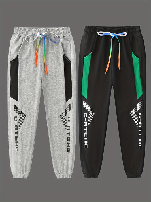 Boys Casual Thin Active Sweatpants Breathable Jogger Sports Pants