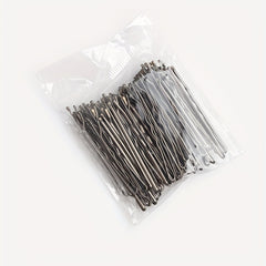 50 Large Silvery Non Slip Hair Clips for Thick Hair