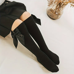 Girls Kids Sweet & Bowknot Crew Socks