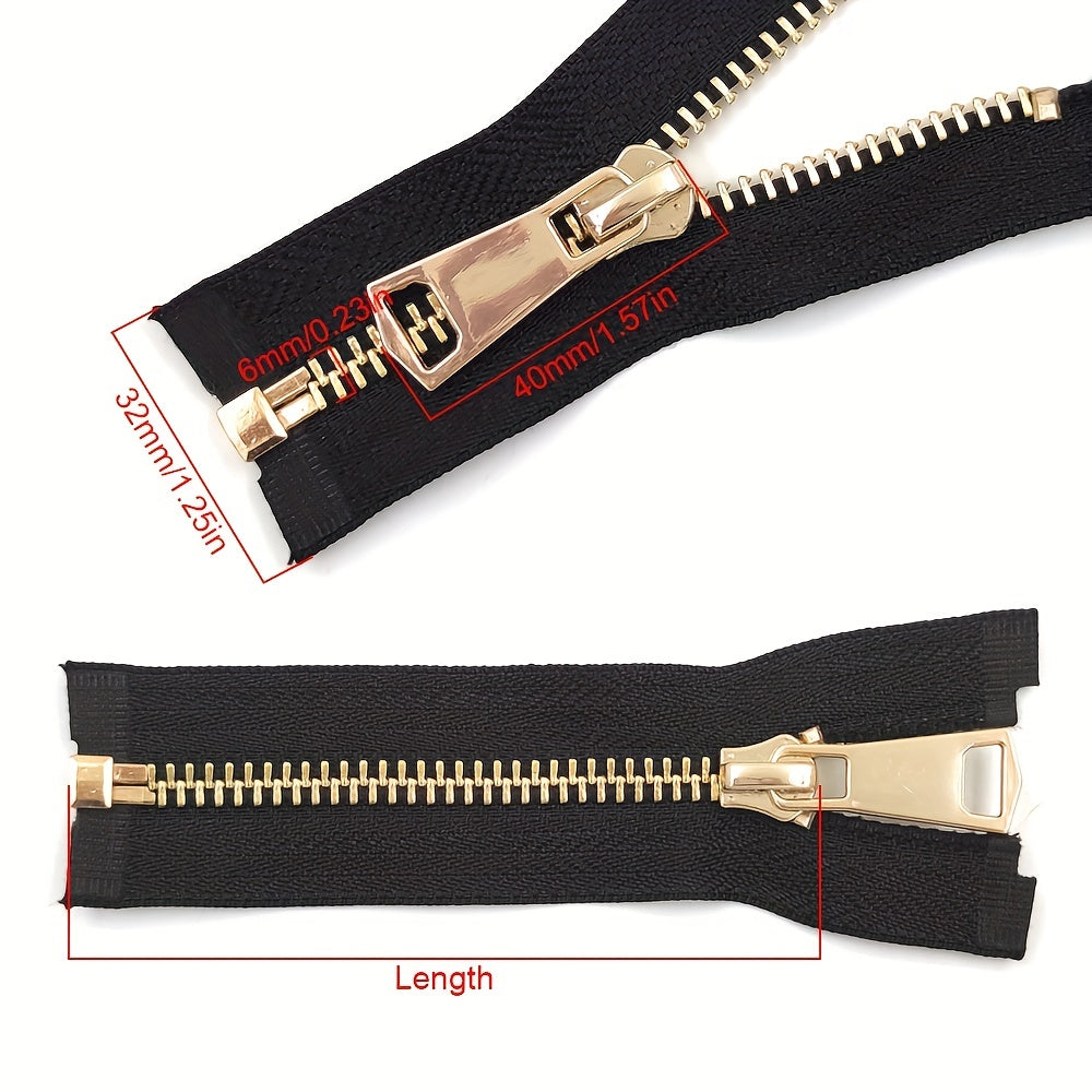 10-70 5 High Open End Copper Metal Zipper 2 Ways Zip DIY Handcraft