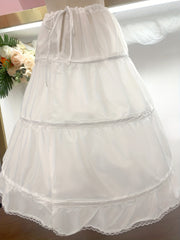 Girls Princess Skirt With 3 Hoops Supporter Long Skirt