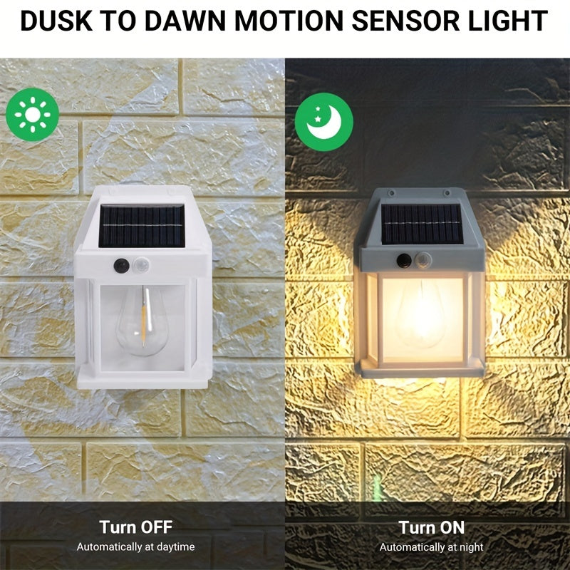LED Solar Wall Light Outdoor Motion Sensor Waterproof Solar Garden Light