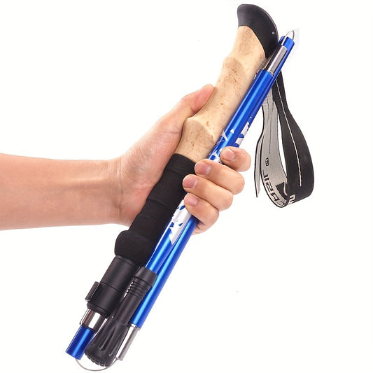 Folding Hiking Pole Ultra-light Walking Stick for Camping Hiking Trekking