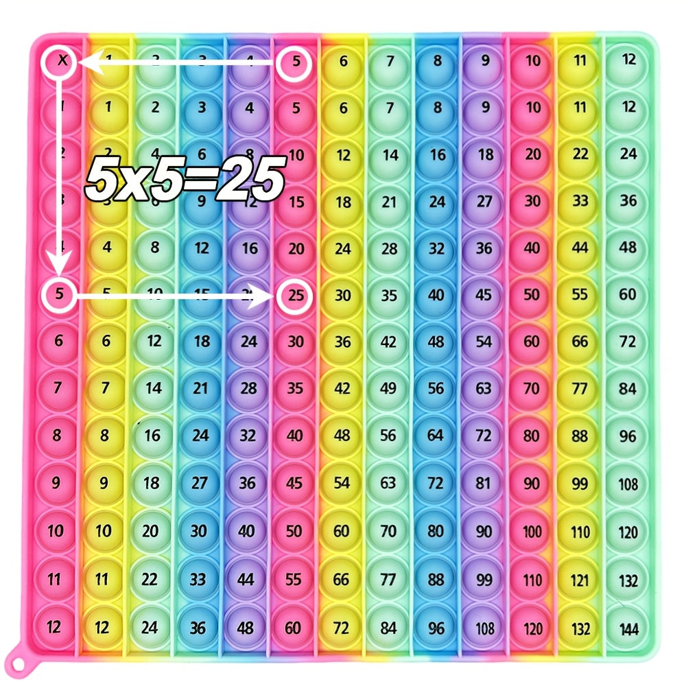 Legendstar 12x12 Multiplication Practice Math Game Pink Silicone Chart