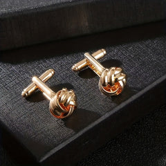 Fried Dough Twists Cufflinks Sleeve Nails for Men's Shirts
