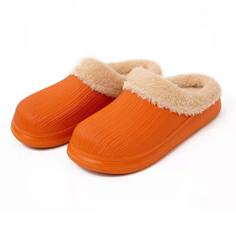 Women's Plush Warm Slippers Waterproof & Fuzzy House Shoes