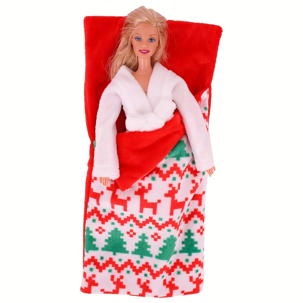 Christmas Elf Doll Accessories Sleeping Bag Doll Storage