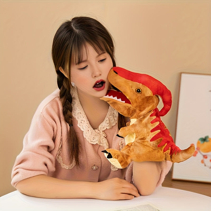 Dino Hand Puppets Parasaurolophus & Pterosaur Plush Toys