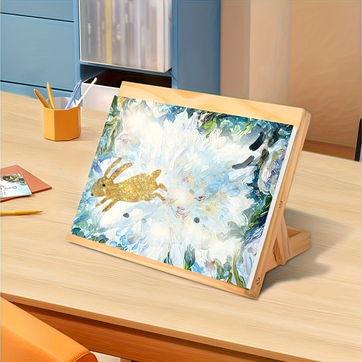 Adjustable Wooden Easel Sturdy Desktop Stand