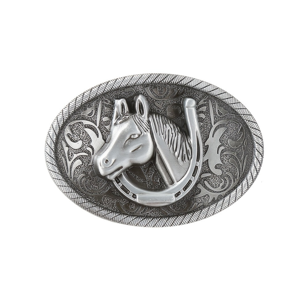 Personality Western Cowboy Men's Horse Head Buckle