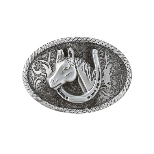 Personality Western Cowboy Men's Horse Head Buckle