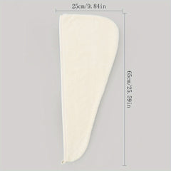 Coral Fleece Hair Towel Quick Drying Cap Absorbent Hair Wrap for Women