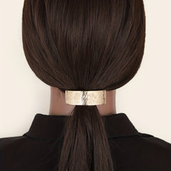 Metallic Hair Cuff Barrette Hair Clip for Ponytail Braids