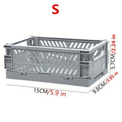 Large Capacity Desktop Storage Box Plastic Organizer Stackable Storage Basket