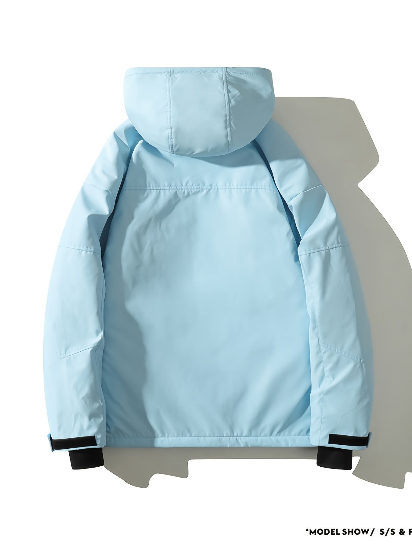 Drawstring Waterproof Ski Jacket Thick Thermal Pockets Coat
