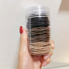 100pcs Hair Elastics Ties Stretchy Rubber Bands Ponytail Holder