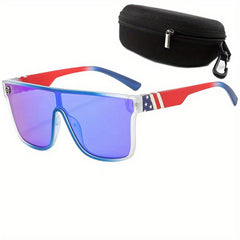 Pxwodoft Men's Cycling and Sports Sunglasses UV Resistant Dazzling Sunglasses