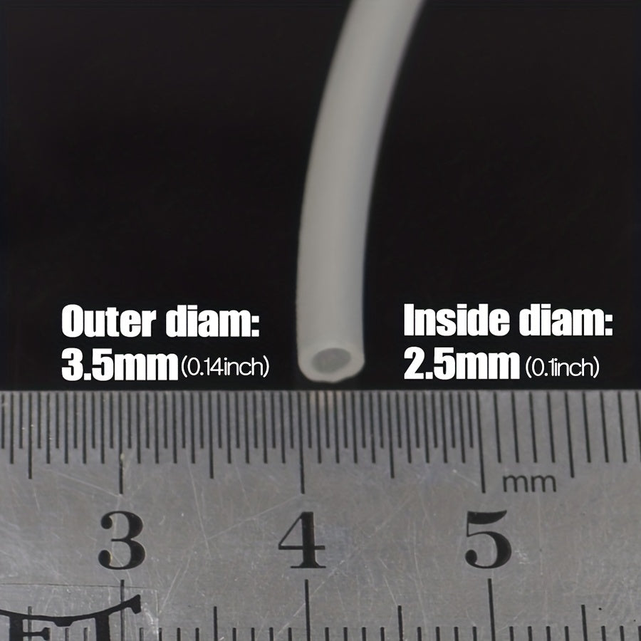 Flexible Silicone Tube 2.5mm Hollow Fly Tying Tubes