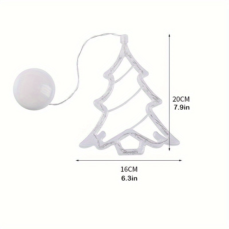LED Christmas Lights Window Suction Cup Chandeliers