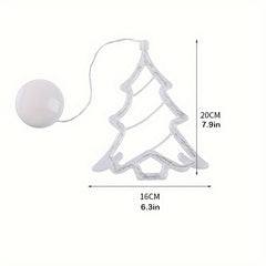 LED Christmas Lights Window Suction Cup Chandeliers