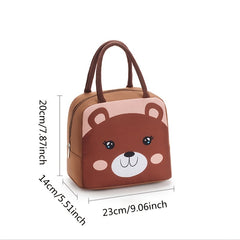 Cartoon Lunch Box Handbag for Primary School Students