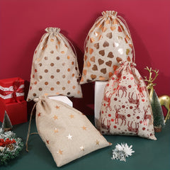 Christmas Drawstring Bag - Extra Large Size for Goodies Gift Packa