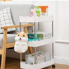 Mobile Storage Rack 5-Layer Home Organizer Without Wheels